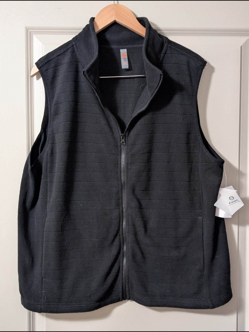 Mono B Black Women's Zip-Up Fleece Vest